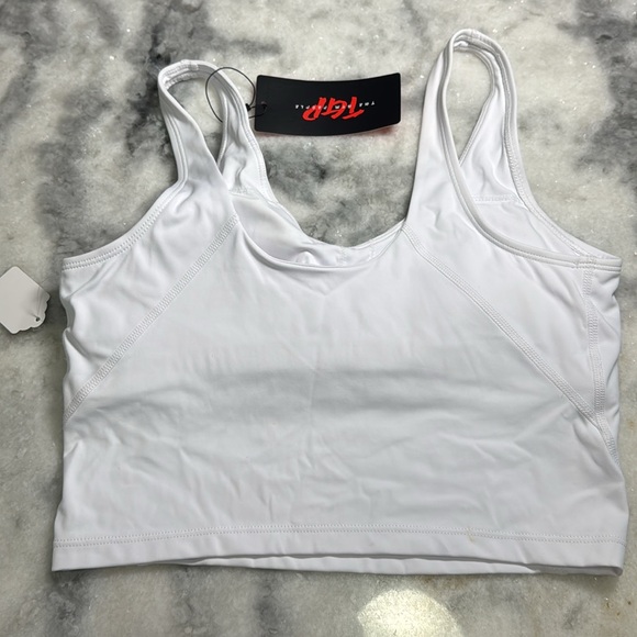 THE GYM PEOPLE Womens' Sports Bra Longline Wirefree Padded with Medium Support S - Picture 3 of 4